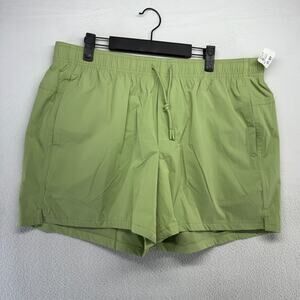 VRST Shorts Mens XL Green Everyday Flex Lined Pockets Elastic Gym Workout NEW